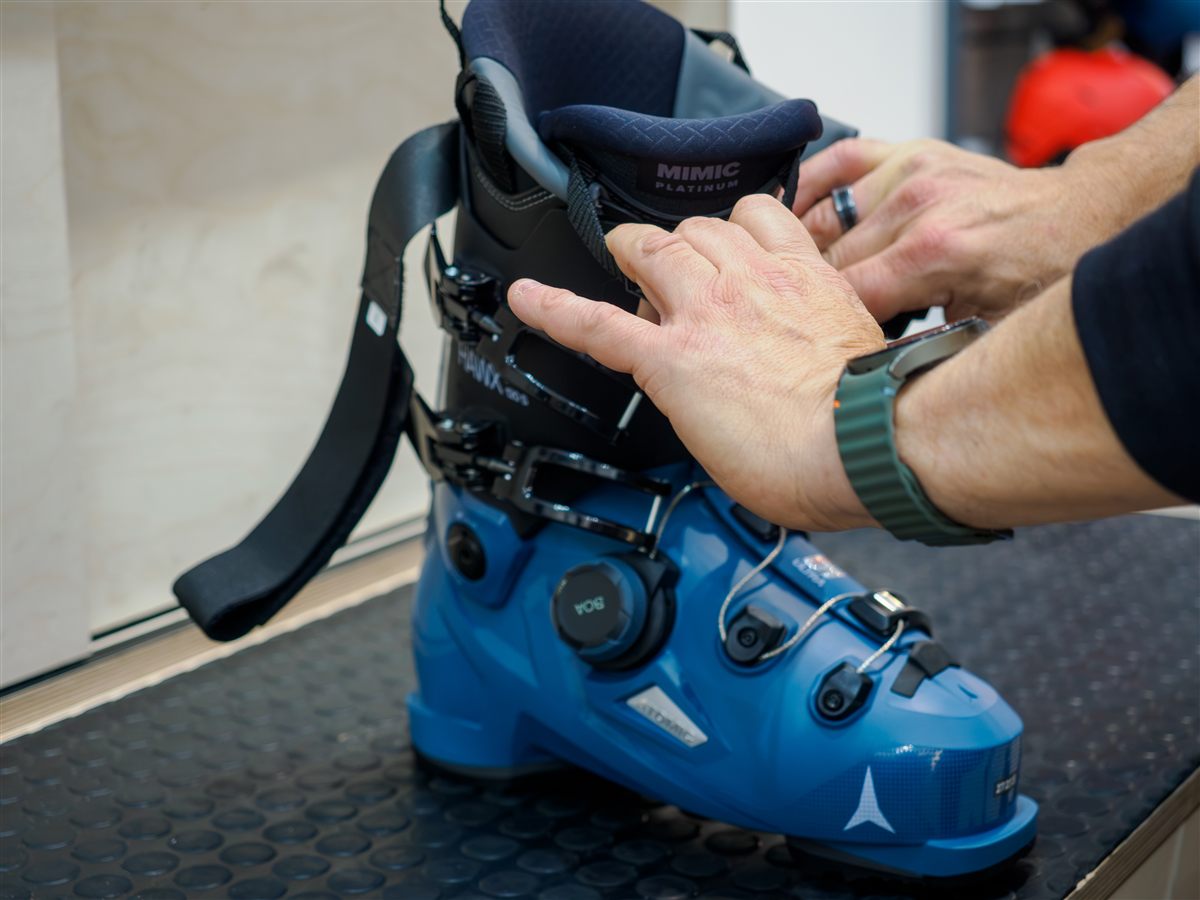 Atomic Hawx MIMIC liner customisation during ski boot fitting